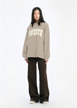 Heavy crewneck sweat Cement ROTATE SUNDAY